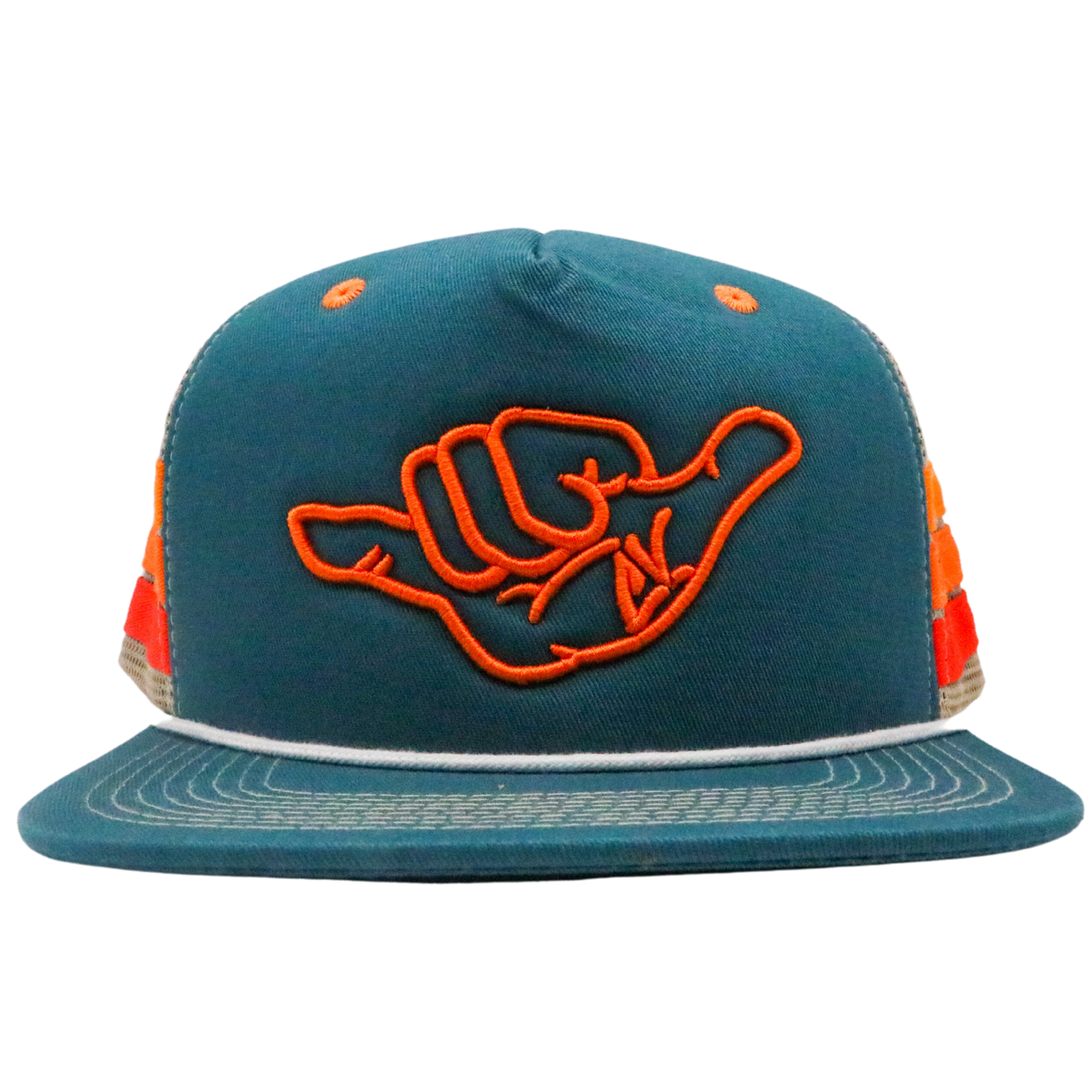 OG Shaka Orange Mesh Snapback