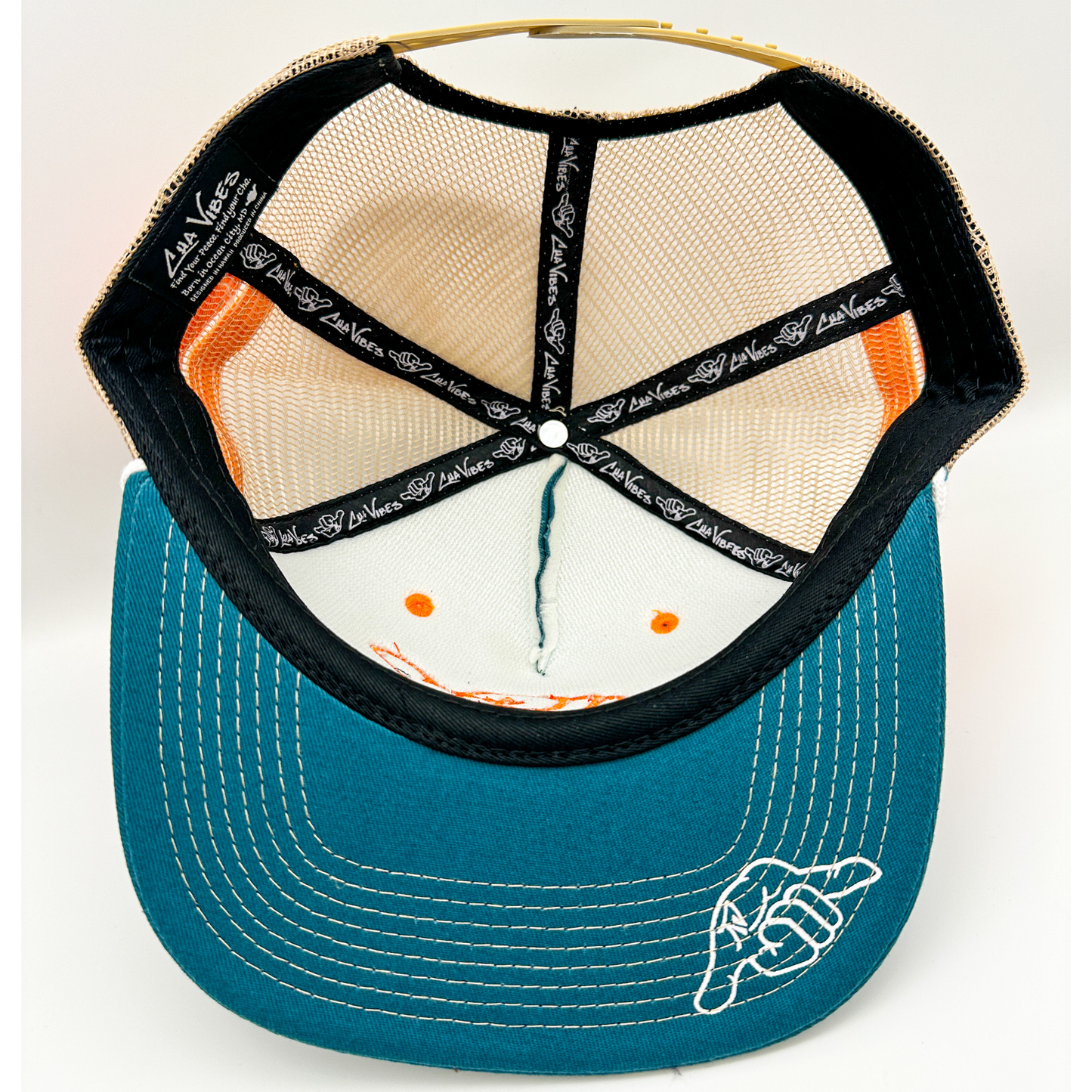 OG Shaka Orange Mesh Snapback