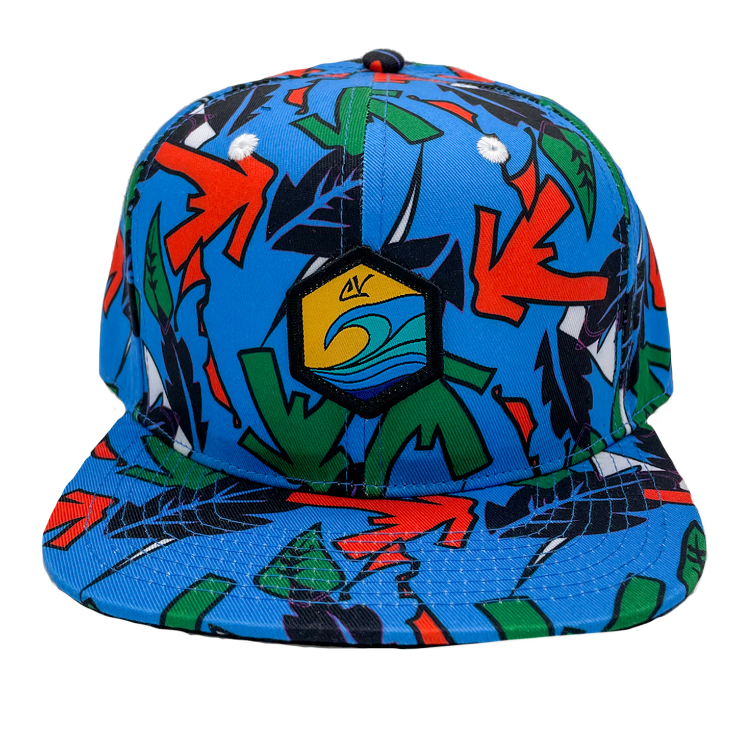 Retro Blue Snapback Hat