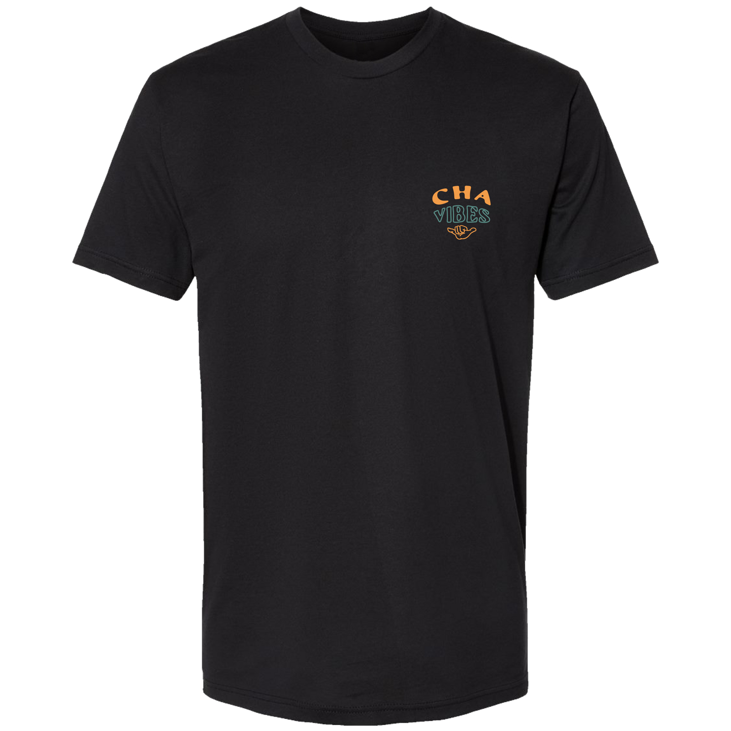 Cha Out Vibe On Black T-Shirt