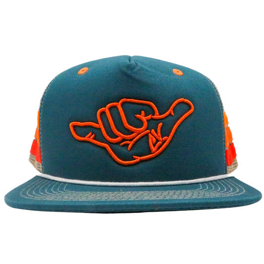 OG Shaka Orange Mesh Snapback