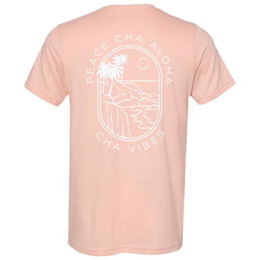Peace Cha Aloha Peach T-Shirt