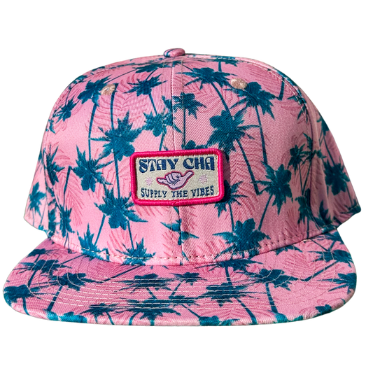 Stay Cha Supply The Vibes Pink Cap