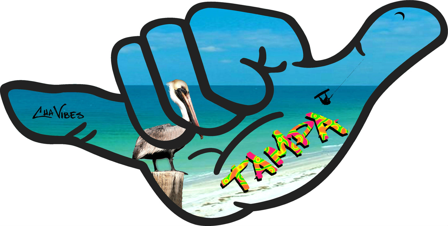 Tampa Florida Flag 3D Sticker