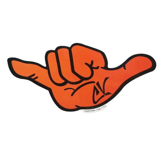 Orange Flat Sticker