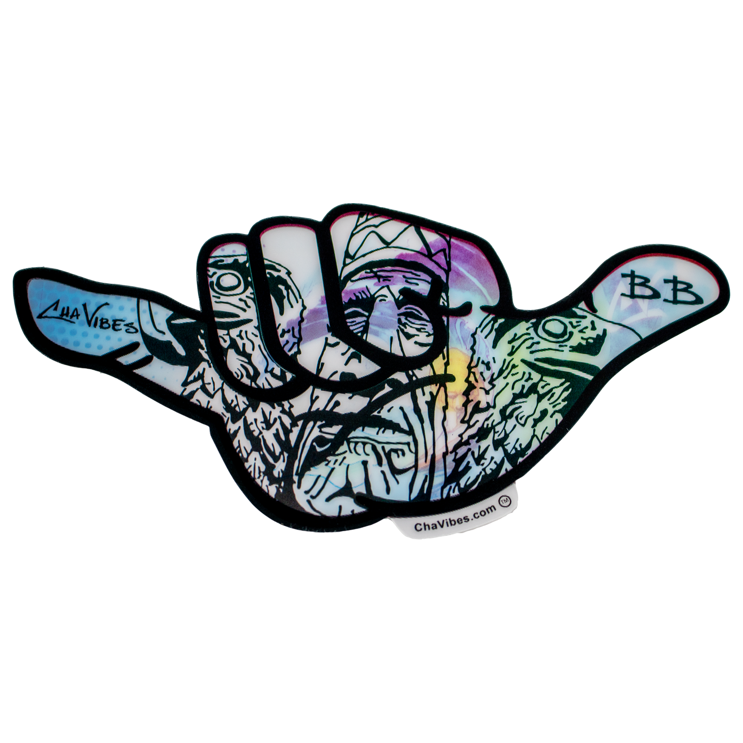 Orange Wave BB 3D Sticker