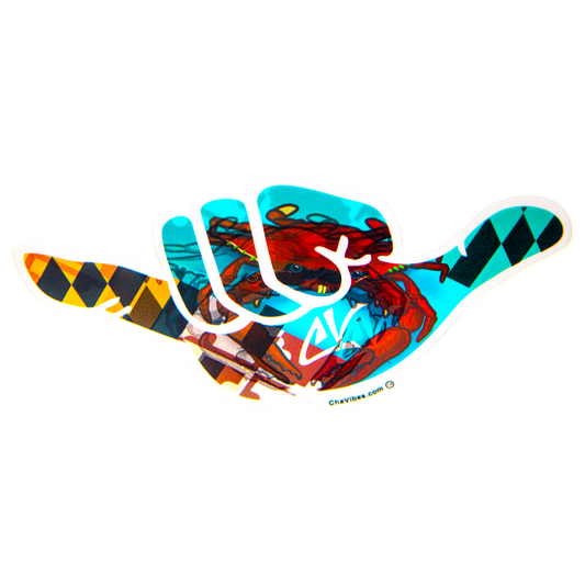 Crabby Maryland 3D Sticker