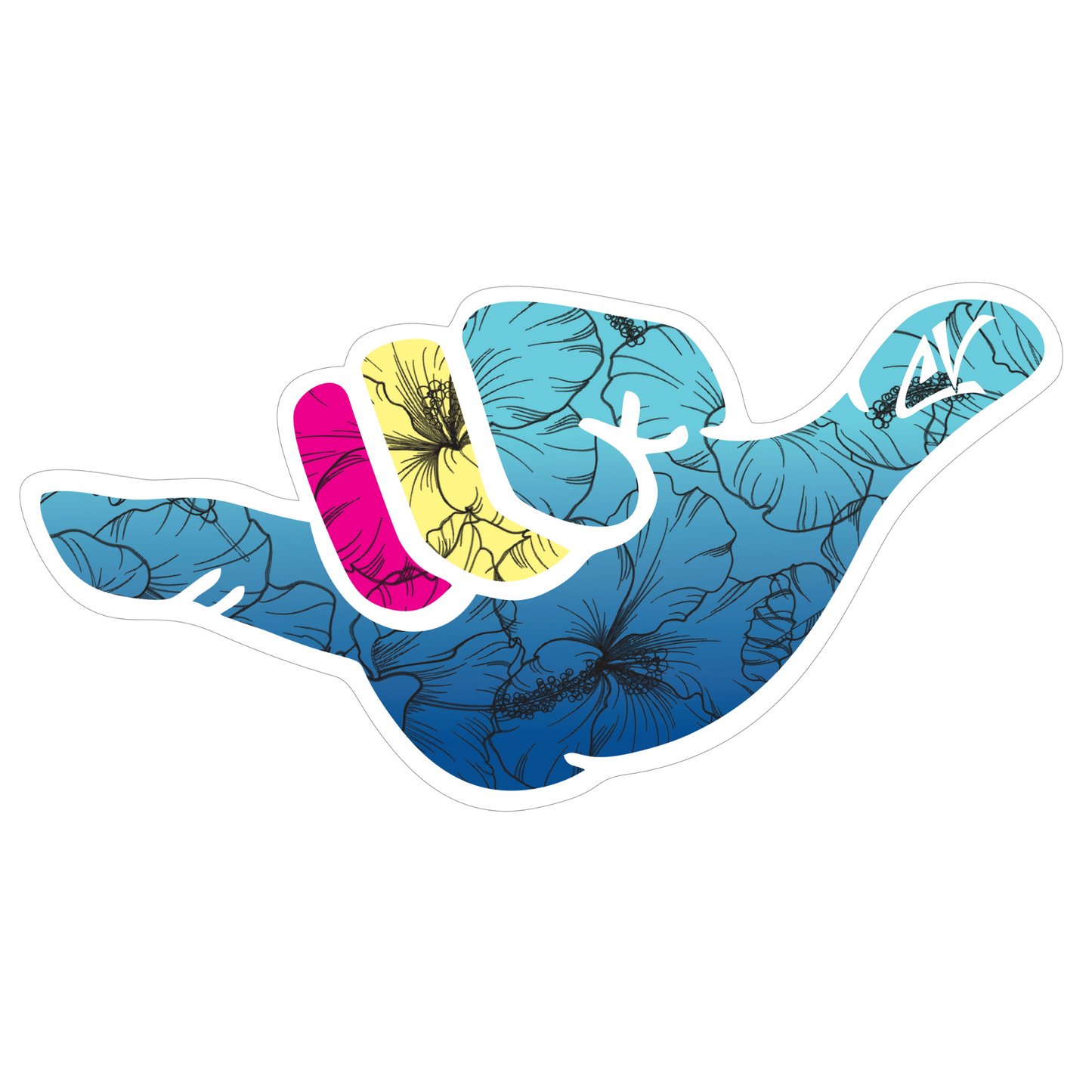 Floral Jungle Spread The Cha 3D Sticker