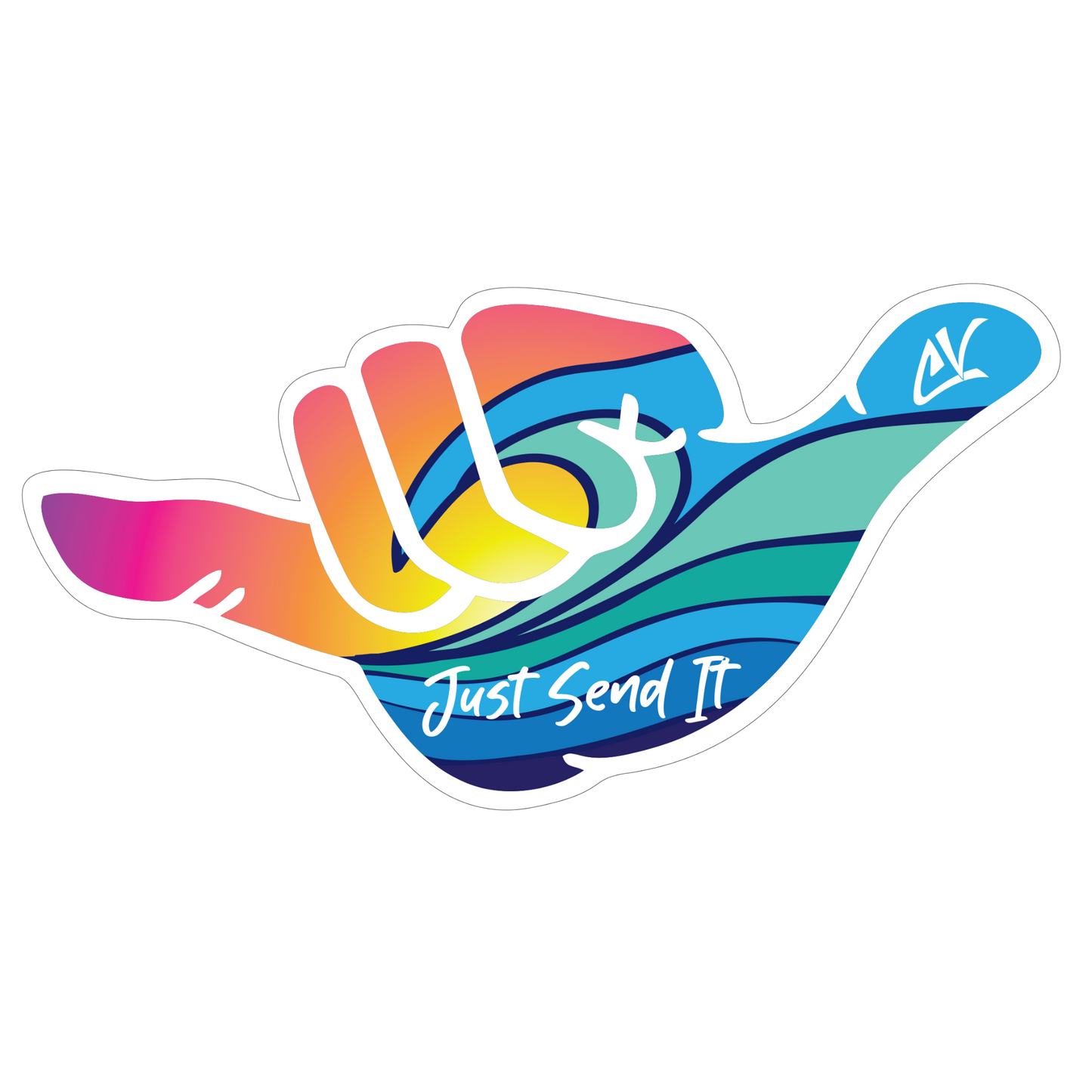 Beach Send 3D Sticker