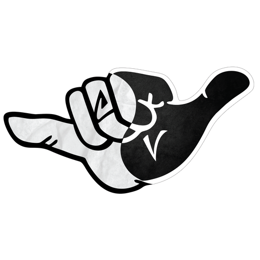 Yin Yang Leaf 3D Sticker