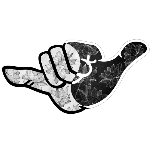 Yin Yang Leaf 3D Sticker