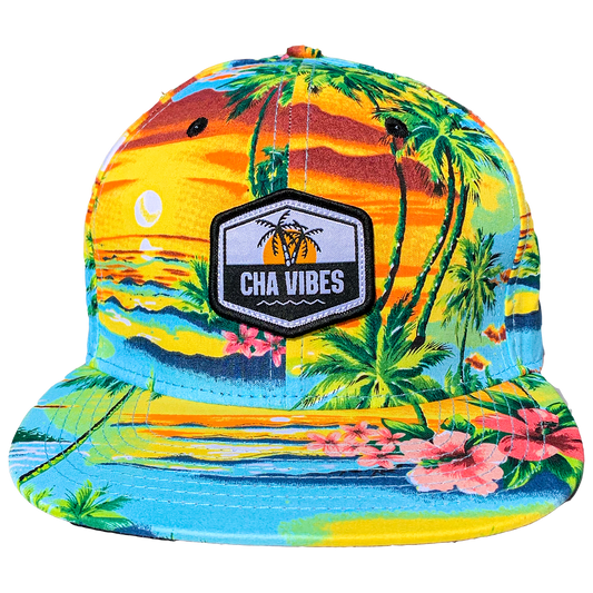 Floral Palm Tree Vibes Cap