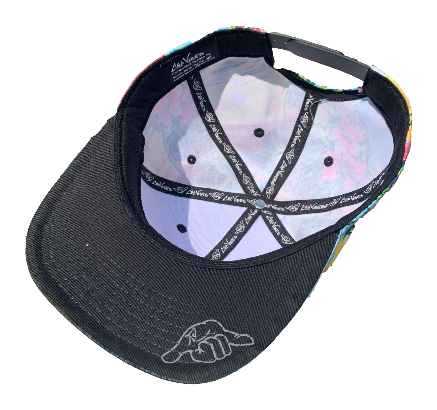 Floral Palm Tree Vibes Cap