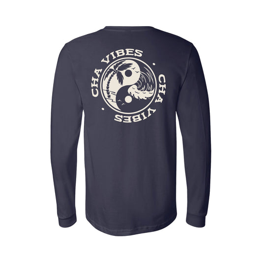 Yin Yang Flow Navy Long Sleeve