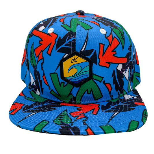 Retro Blue Snapback Hat