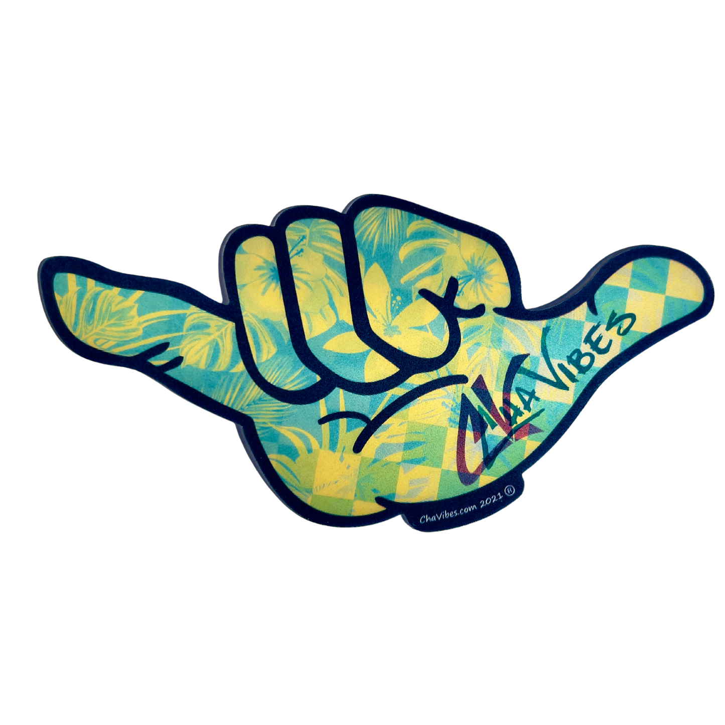 Checker Cha 3D Sticker