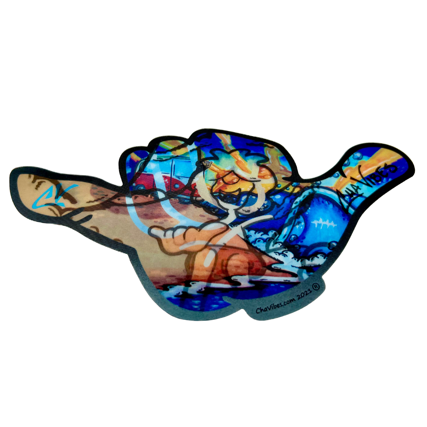 Fast Barrels 3D Sticker