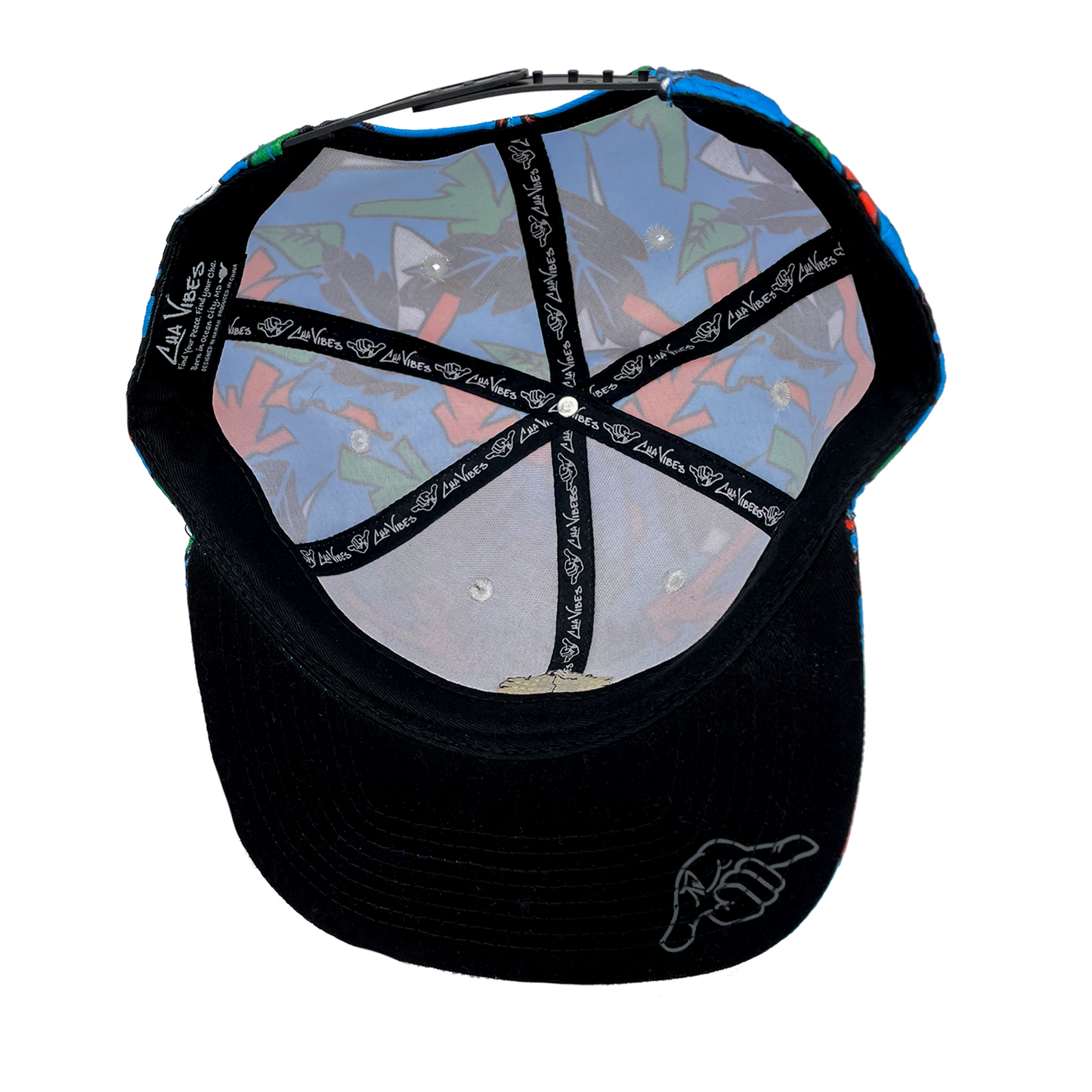 Retro Blue Snapback Hat