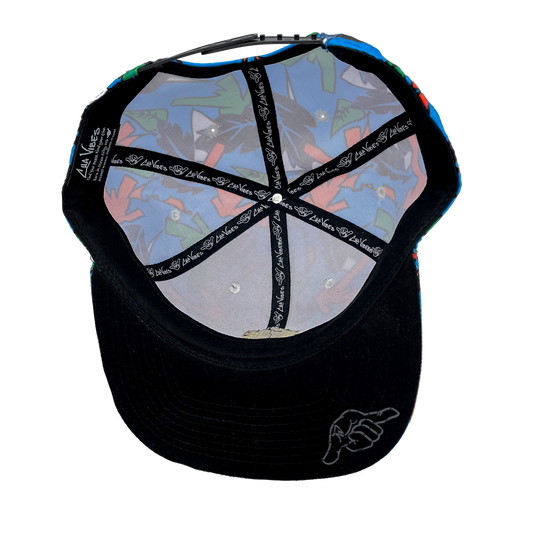 Retro Blue Snapback Hat