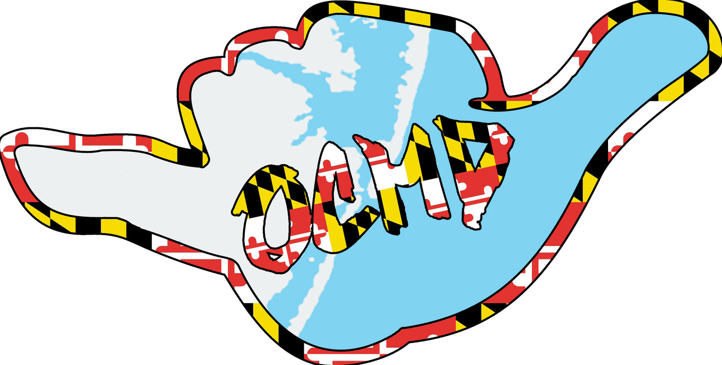 OCMD Font To OC 3D Sticker