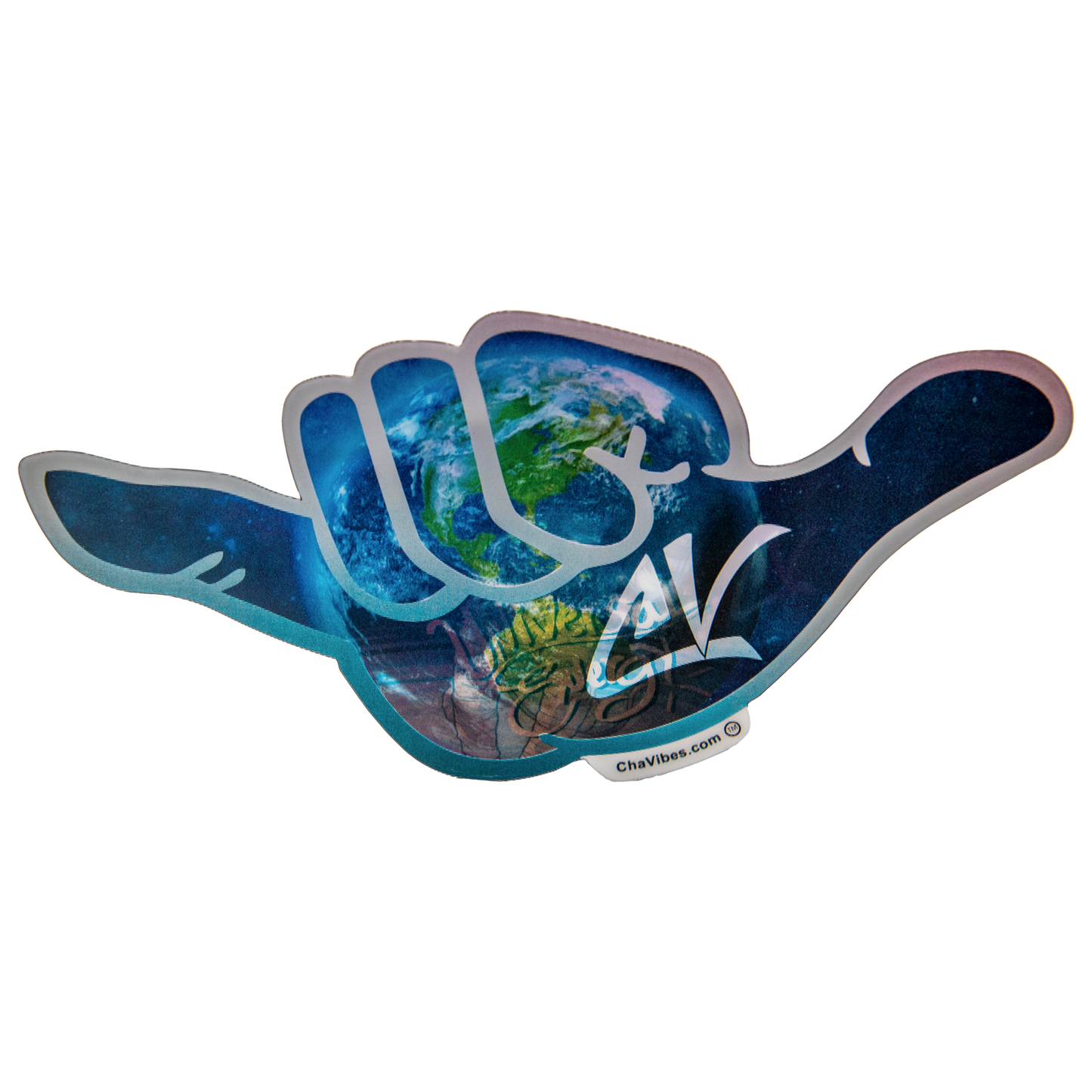Universal Globe 3D Sticker