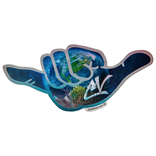 Universal Globe 3D Sticker