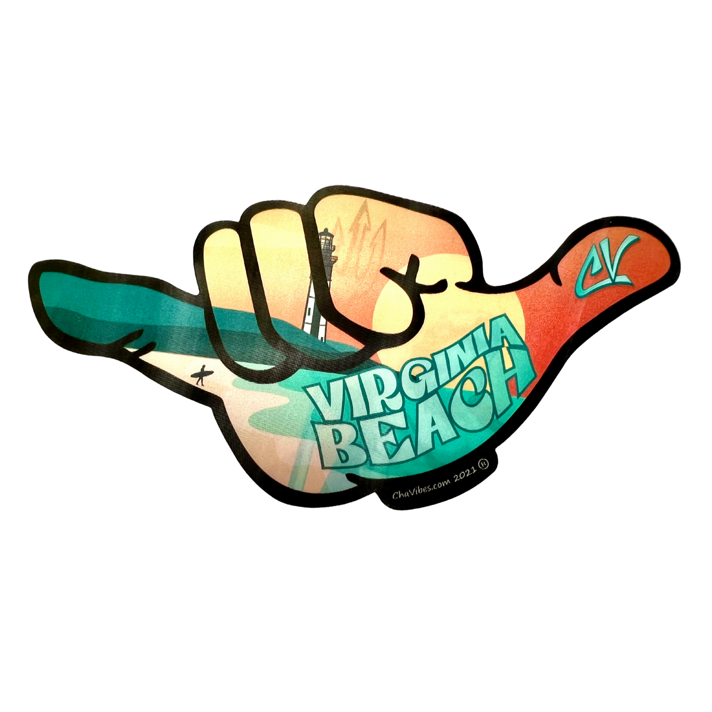 Virginia Beach 3D Sticker